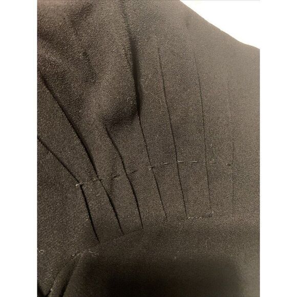 Prada Authentic Solid Black Short Sleeve Sheath Knee Length Dress IT 38 US 2 Xs - Picture 6 of 7